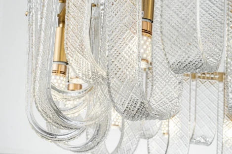 Подвесная люстра Belfast Severn 6601-800 BR CL (220V, на тросе, круглые)