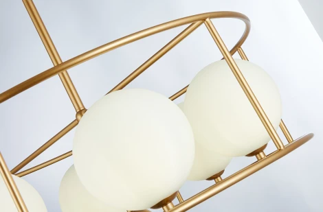 Потолочная люстра на штанге Simple Story 1145 1145-5PL (220V, шарики)