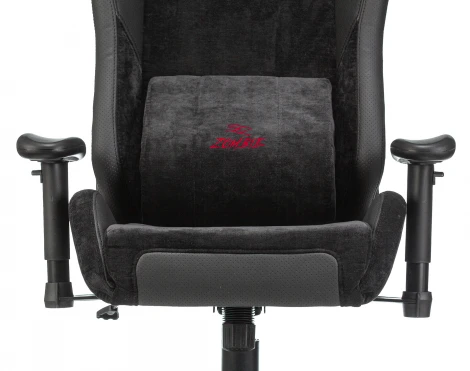 Кресло игровое Zombie EPIC PRO Edition черный текстиль/эко.кожа с подголов. крестовина пластик