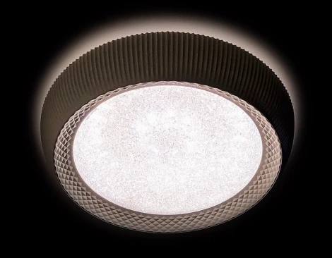 Потолочный светильник Ambrella Orbital Crystal Sand FS1240 WH/SD 48W D500