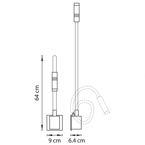 Настенный светильник на гибкой ножке Lightstar MURO 808617 (LED, 220V)