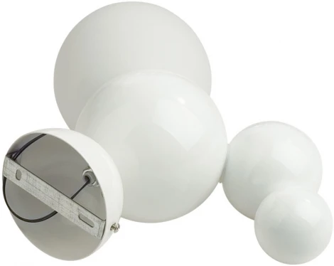 Настенный светильник Lumion Blasen 6565/1W белый/белый матовый/металл/стекло E27 1*40W 220V (шарики)