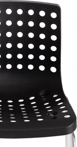 Стул SKALBERG (mod. C-084-A) / 1 шт. в упаковке (Металл,Пластик /Черный,Хром)
