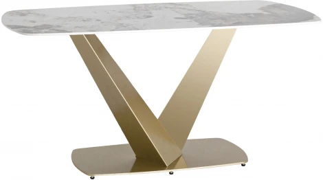 Стол обеденный Stool Group Аврора 160*90 керамика светлая УТ000034889