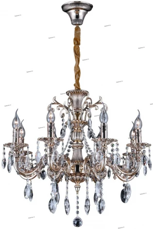 Подвесная люстра Omnilux Aosta OML-78903-08 (220V, на цепи, подсвечник, свеча)