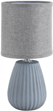 Настольная лампа Lumion Asela 8161/1T серый, керамика/текстиль E14 1*40W 220V (выключатель, круглые)