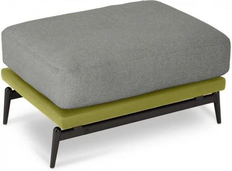Пуф Ispani ОГОГО (арт.808355), (Ткань,Экокожа/Серый,Зеленый)