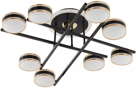 Потолочная люстра светодиодная на штанге Arte Milano Ferrara-71040 278599/8 BK (220V)