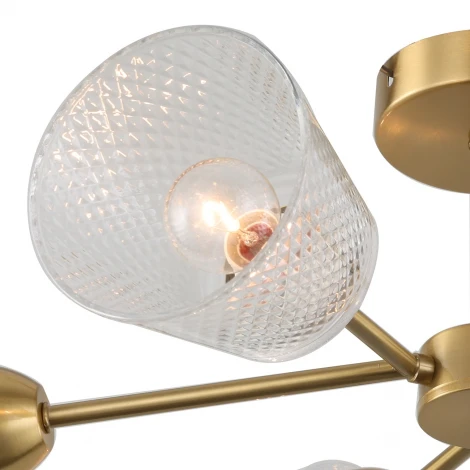 Потолочная люстра на штанге Escada Amarant 1104/6P E14*60W Brass