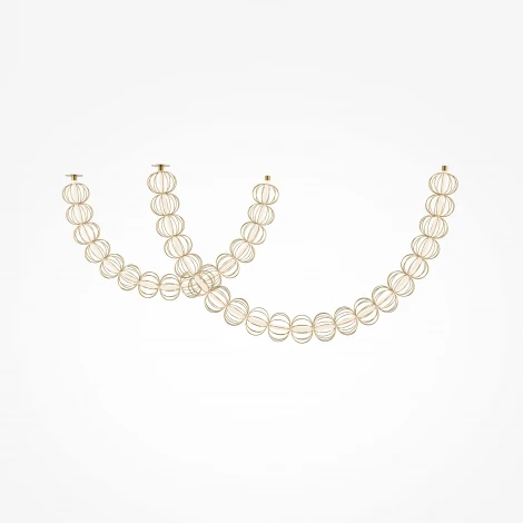 Подвесной светильник Maytoni Golden Cage MOD216PL-L42G3K (LED, 220V, на проводе, шарики)