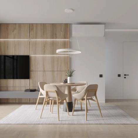 Подвесной светильник Novotech Iter 358960 (LED, 220V, пульт управления, на тросе, кольцо)