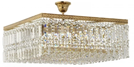 Потолочная хрустальная люстра на штанге Dio D'Arte Cremono Gold E 1.3.50x50.102 G (220V)