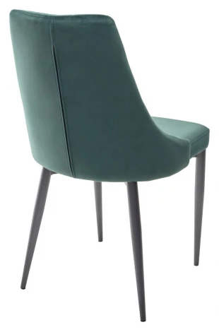 Обеденный стул M-City NEPAL BLUVEL-78 GREEN/ серый каркас, велюр