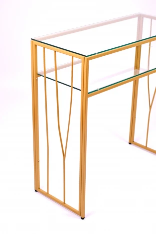 Консольный стол AllConsoles 1123-CG clear золотой