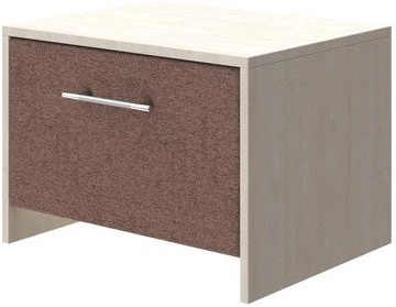 PROxSON Тумба Varna (ЛДСП Дуб Шамони+ткань Дуб Шамони светлый/Tesla Брауни) 51x40