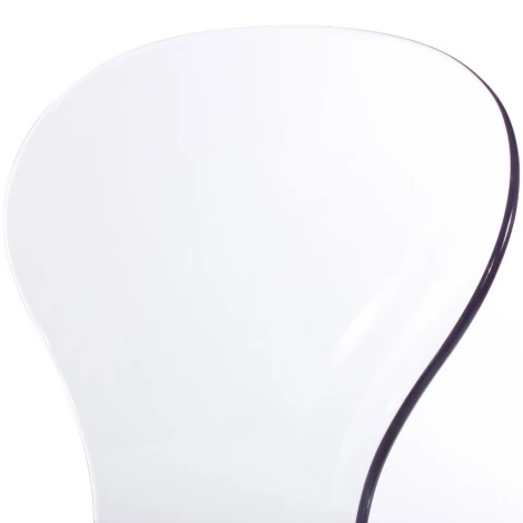 Стул Babel белый с прозрачными ножками