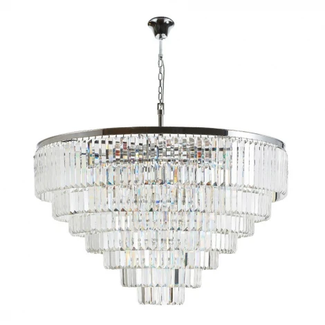 Подвесная люстра Divinare Nova 3001/02 LM-25 (220V, хрусталь, на цепи)