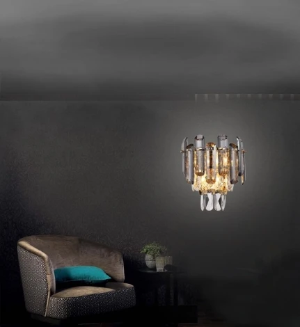 Бра Lumien Hall Iterri LH0061/2W-GD-SMK-CL