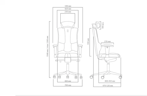 Кресло Elegance Kulik System Бежевая кожа