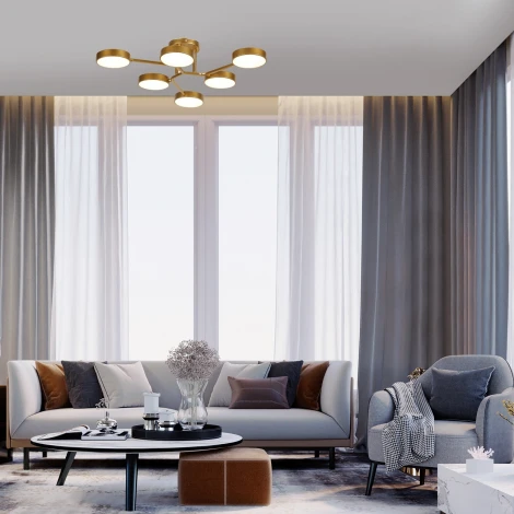 Потолочный светильник Escada 10273/6LED 72W Champagne gold