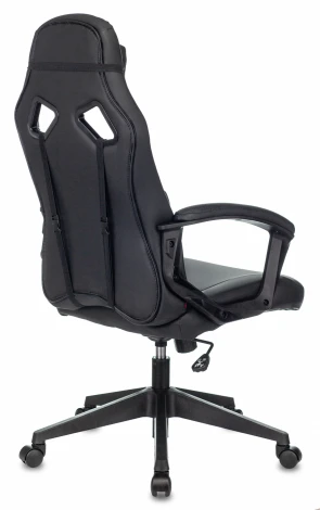 Кресло игровое Zombie DRIVER черный/красный эко.кожа с подголов. крестовина пластик