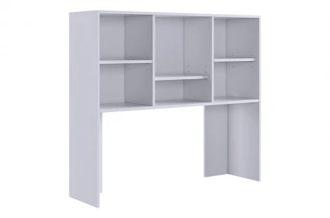 Лайт-2 Надстройка стола компьютерного 1200 Mebelson (ЛДСП/Белый) арт.NKL02S1.2.1477