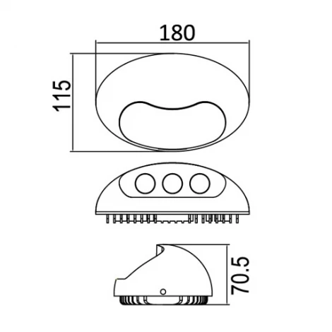 Настенный светильник уличный Oasis Light W1860 S
