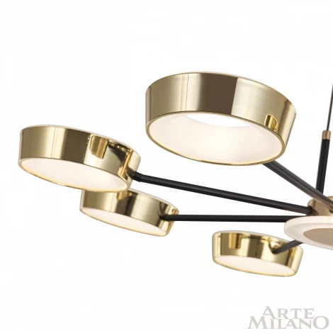 Подвесной светильник Arte Milano 271079/8 BK/GD (LED, 220V, на проводе)