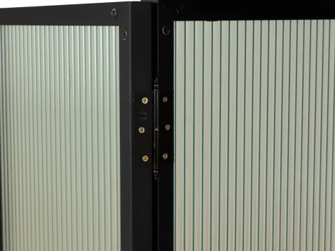 Витрина большая ОГОГО The One (ЛДСП,Металл,Стекло/Черный)