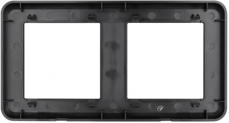 Рамка пластиковая FRM-VERSA-PL-2-BK (Arlight) 043778