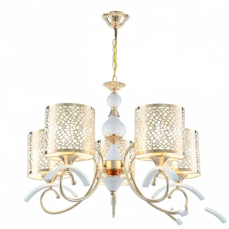 Подвесная люстра Arte Milano Florentia-9787 309787/5 Wh/Gd (220V, на цепи)