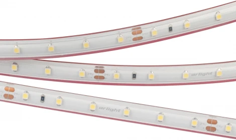 Светодиодная лента герметичная RTW-PS-A60-10mm 24V Warm2700 (4.8 W/m, IP67, 2835, 50m) (Arlight) 024566(2)