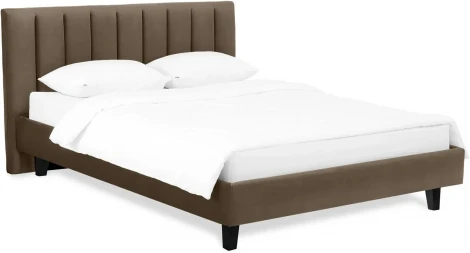 Кровать Queen II Sofia L 1600 ОГОГО (арт.577307), (Ткань/Коричневый)