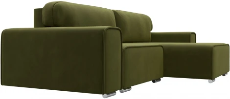 Диван угловой Лига-029 правый угол (Зеленый/Микровельвет) Лига Диванов арт.121920