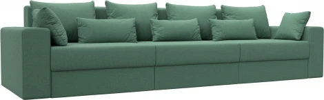 Диван прямой Майами Long (Зеленый/Рогожка) Лига Диванов арт.123341