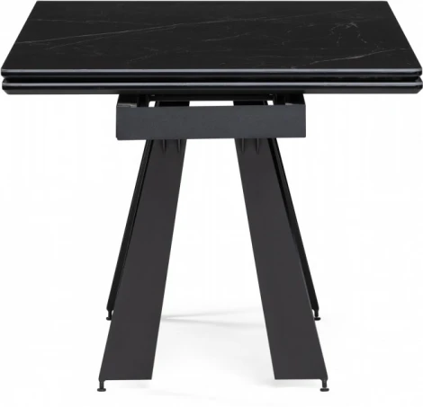 Керамический стол Марвин 160 (Марвин 160(220)х90х76 черный мрамор / черный) Notta арт.553568