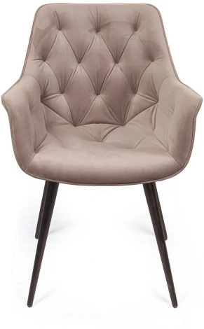 Стул поворотный 90 градусов, функция возврата, антишум Archi, бархат бежевый 5, опора конус Top Concept ARCHI 80602