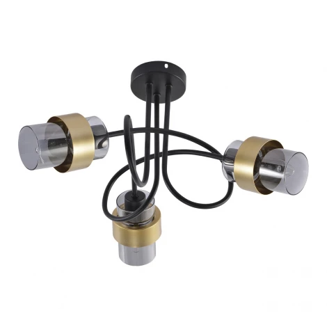 Потолочная люстра Escada Hurricane 1139/3P Black/Gold E14*40W