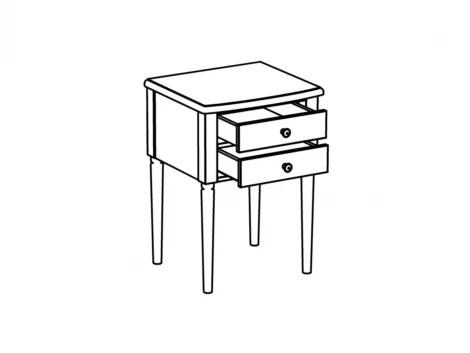 Тумба прикроватная Blues ОГОГО Обстановочка! (МДФ/Светло-серый) арт.924535