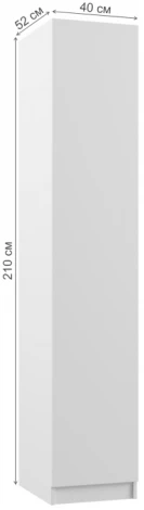 Шкаф Woodville Мадера ДМ лдсп белый 520923
