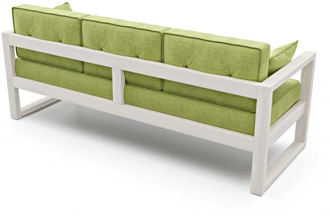 Диван Arsko Астер Б беленый дуб зеленая рогожка