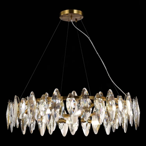 Подвесная люстра Ancona SL1227.303.12 ST Luce (220V, хрусталь, подвески, на тросе, круглые)