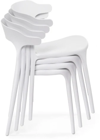 Пластиковый стул Woodville Vite white 15596