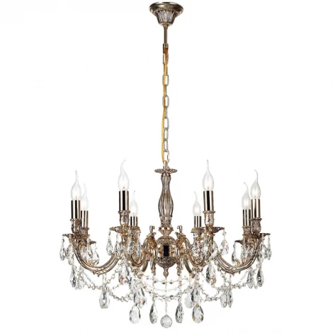 Подвесная люстра Lucia Tucci Firenze 141.8 coffe gold (220V, на цепи, подсвечник, свеча)