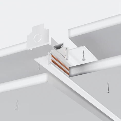 Шинопровод под гипсокартон встраиваемый магнитный белый 2м Maytoni Busbar trunkings Exility TRXM034-422W (48V)