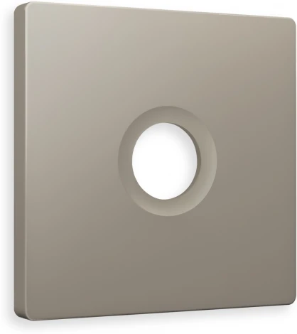 Лицевая панель Ambrella Volt ALFA (Серо-бежевый матовый) для TV розетки QUANT AP3730