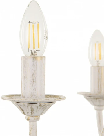 Подвесная люстра Arte Milano AM342620 342620/5 WT+G (220V, на цепи, подсвечник, свеча)