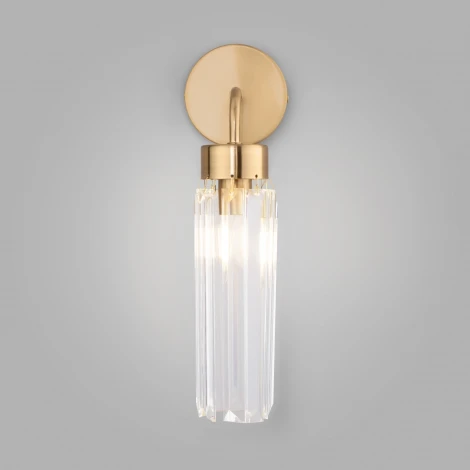 Бра хрустальное Eurosvet Gilian 60163/1 латунь (220V)