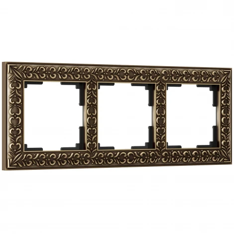 Рамка на 3 поста (бронза) W0031512 (a050943)