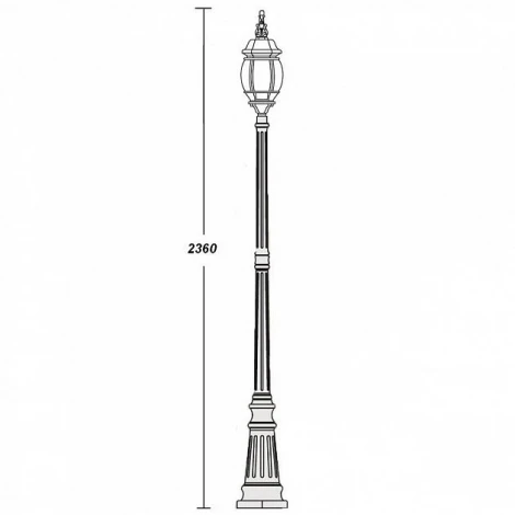Наземный фонарь Oasis Light 83409L Bl (220V, IP44)